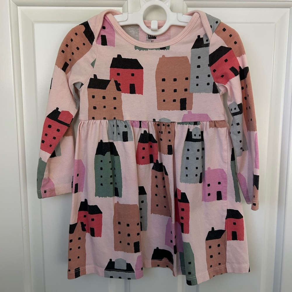 Tea Collection baby long sleeve skirted dress